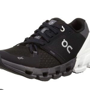 On Running Black and White Athletic Shoes